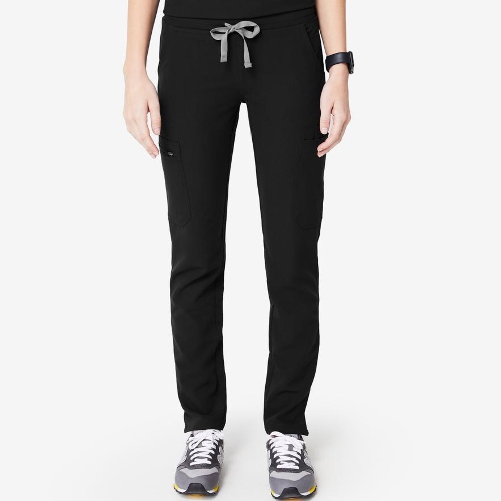 EUC Figs black Yola skinny scrub pants size L